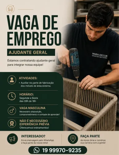 Vaga Para Ajudante Geral