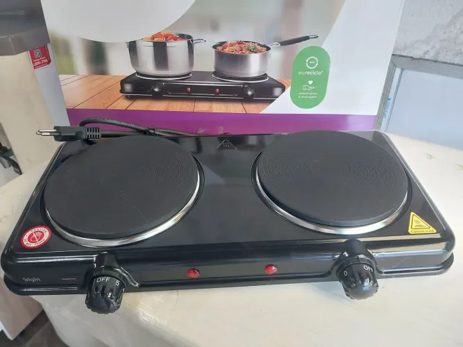 FOGÃO ELÉTRICO NOVOOOO CHAMA EM PROMOÇÃO DE R$ 199,99 POR R$ 149,99 DA MARCA ELGIN