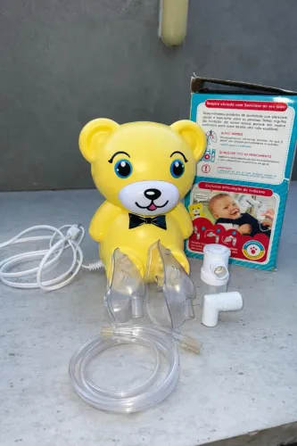 Aparelho Inalador Infantil Ursinho Soniclear Completo (com acessórios novos)