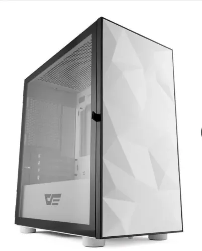 Gabinete Gamer DarkFlash branco com ventoinhas