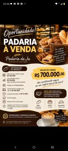 Vendo Ponto padaria 