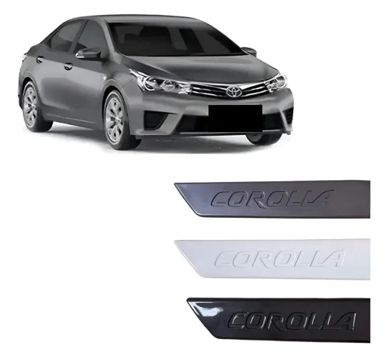 Friso Lateral Corolla 2015 a 2025 (Cinza Granizo) Mod Original Toyota