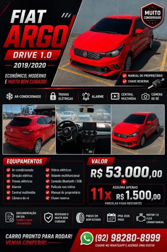 Fiat Argo Drive 1.0 6V Flex 2020
