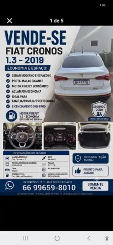Fiat Cronos 1.3 8V Flex 2019