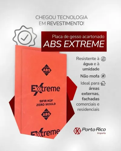 PLACA DE GESSO PARA FACHADAS