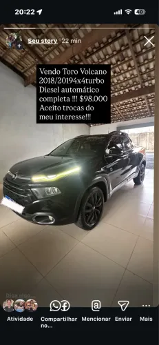 Fiat Toro Volcano 2.0 16V 4X4 TB Diesel Aut. 2019