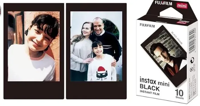 Filme Instax Mini Black com 10 Fotos, Fujifilm 