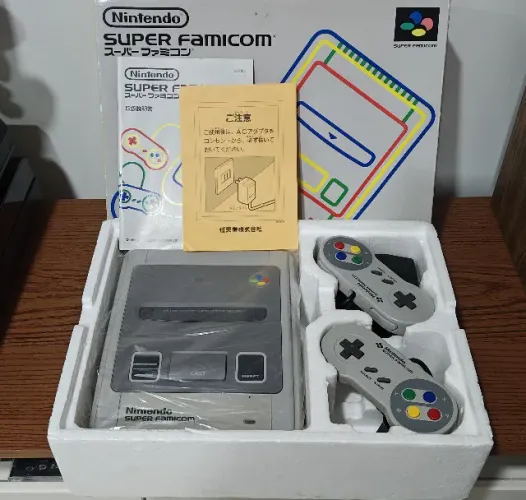 Console Nintendo Super Famicom Japones Completo Na Caixa Serial