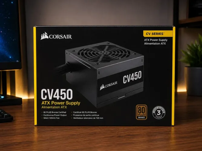 FONTE CORSAIR CV450 450W 80 PLUS BRONZE