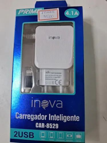 Carregador Inova para Iphone 2 USB 4.1 A CAR-8529