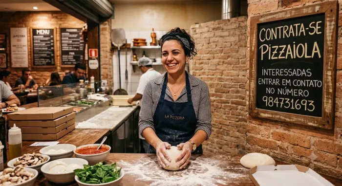 Contrata-se pizzaiola