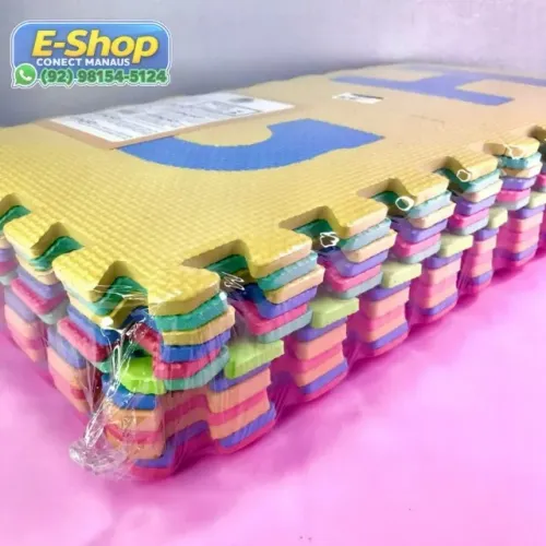 Tapete Eva 26 Peças Colorido - Entrega Grátis