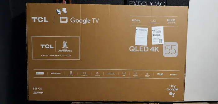 Smart tv Qled 55P lacrada com NF