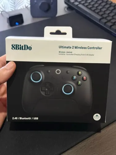 Controle Gamer 8bitdo Ultimate 2 - Bluetooth / Wireless + Dock de carregamento - Enviamos