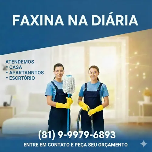 Faxina na diária 
