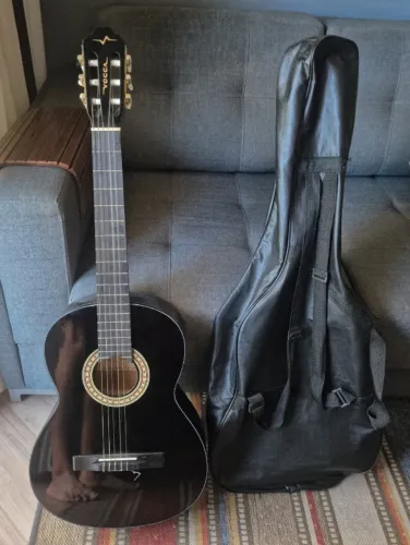 Violão Vogga (VCA204BK) com capa - Pouquíssimo uso