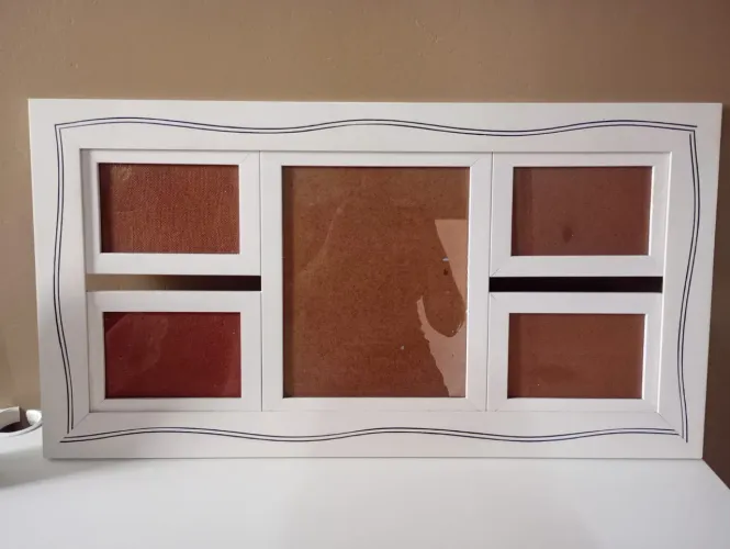 Quadro Decorativo Porta-Retratos, Branco