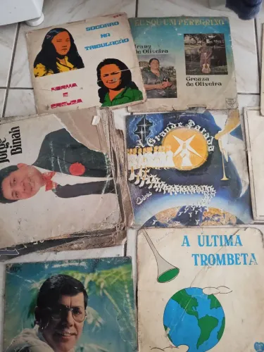 Discos de vinil para doação