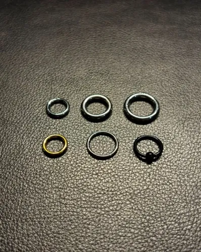 Kit de Piercings Titânio Clicker Diversos Tamanhos
