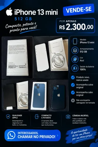 Iphone 13 mini - NOVO