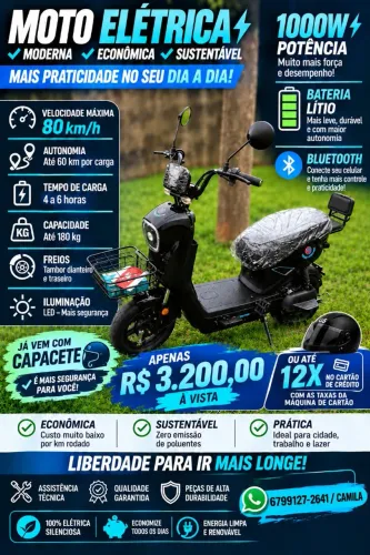 ? MOTO ELÉTRICA 1000W! ? ((ENTREGO GRATIS))