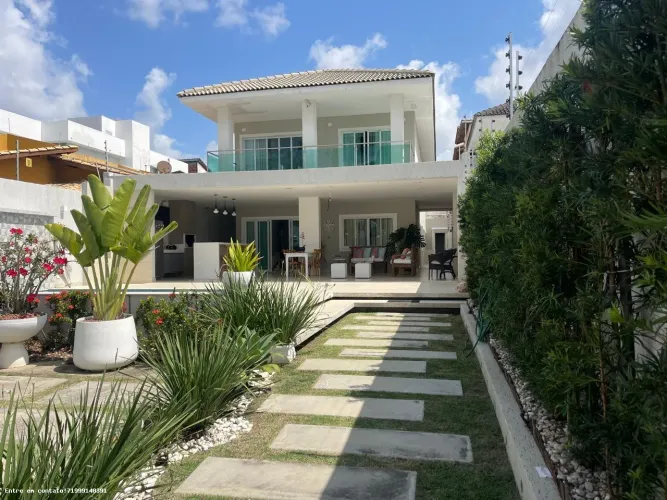 Casa para Locação em Lauro de Freitas, Buraquinho, 4 dormitórios, 4 suítes, 6 banheiros, 3