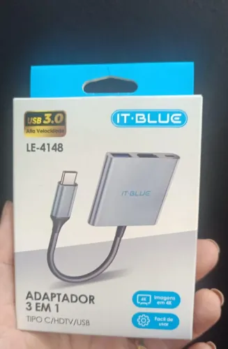 Cabo Adaptador Tipo C -3 em 1 Espelhamento Celular Tv Hdmi Usb 3.0 Tipo C -Loja Coimbra