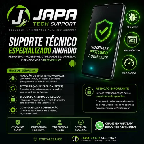 Suporte técnico Android 