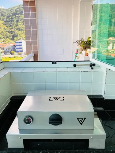 Churrasqueira Elétrica Inox 304 Não Enferruja Emb e Sobrepor 220V