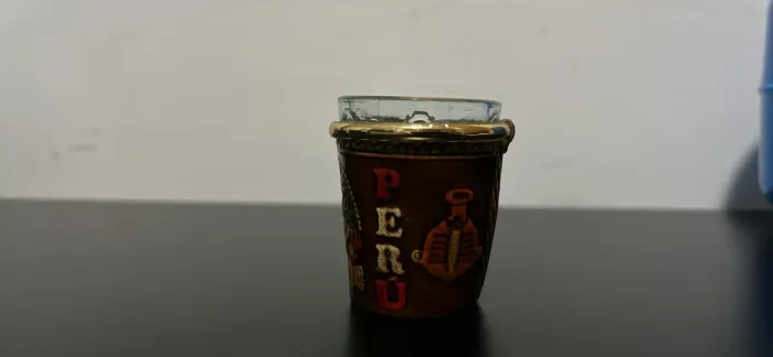 Copo de Dose / Shot Colecionável do Peru (Revestimento Artesanal)