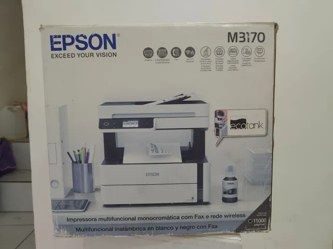 Impressora Epson M3170 imprimir 11mil folhas (preto e branco)