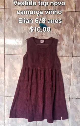 Vestidos menina 6/8 anos $10,00 cada