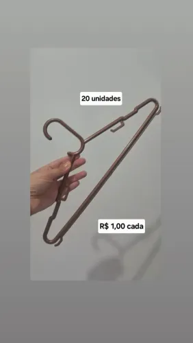 Cabides para roupa bronze