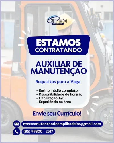 AUXILIAR DE MANUTENÇÃO