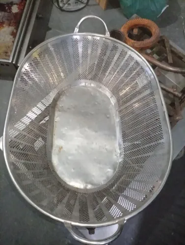 Cesto de pão em inox