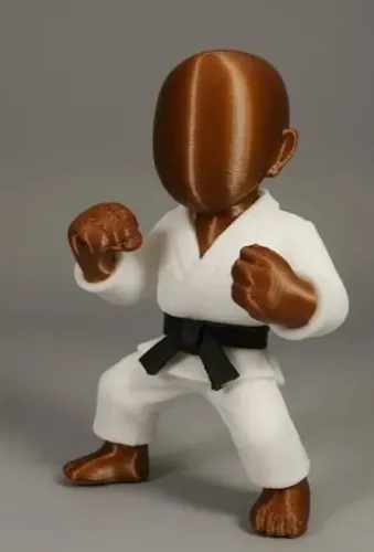 Boneco Lutador Karatê Judô Estatueta Decoração Impressão 3D