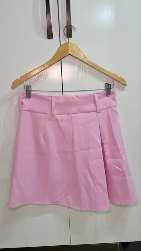 Saia rosa rodada 