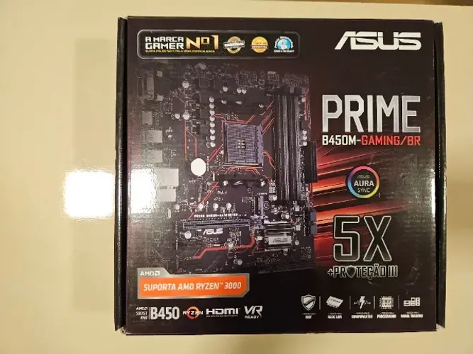 Placa Asus Prime B450M Gaming/BR AMD AM4 DDR4 (perfeito Estado)