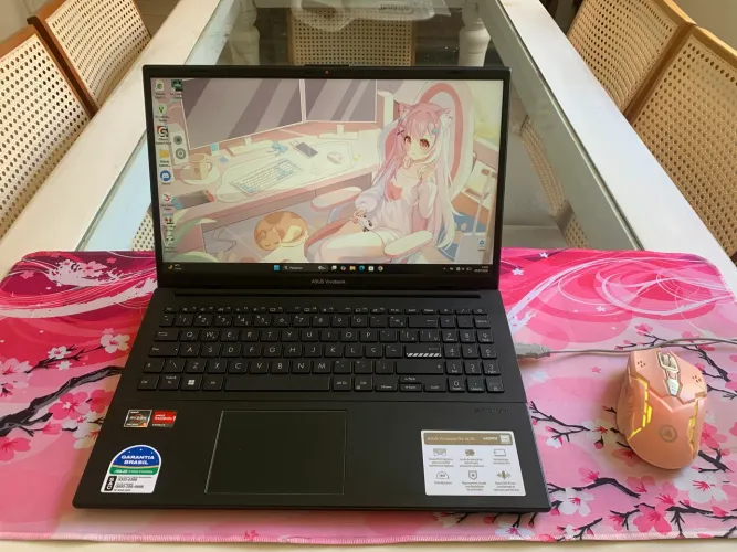 Vendo Notebook ASUS VivoBook Go 14 - Excelente Estado, Rápido e Leve