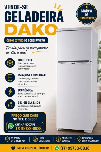 Geladeira Dako duplex