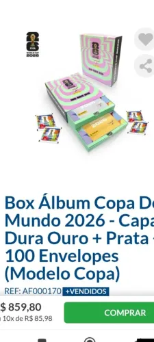 Álbum ouro e prata 140,00