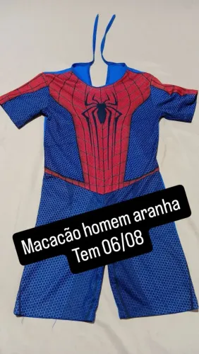 Macacão homem aranha ( fantasia)