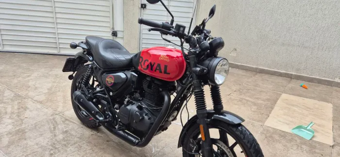 Royal Enfield Hunter 350 Rebel 2024 - Banco Pedrinho, Abaixo da Fipe & Pneus Novos!