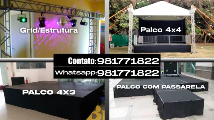 Aluguel de palco para festas e eventos!