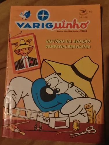 Revista gibi Variguinho edição número 3 história da aviação comercial brasileira completo