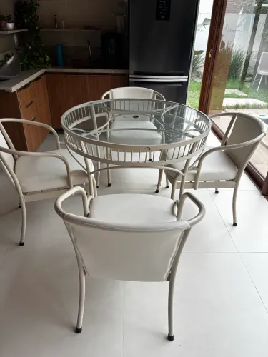 Conjunto 4 cadeiras para varanda