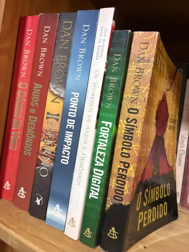 Livros Dan Brown coleção com 7 livros