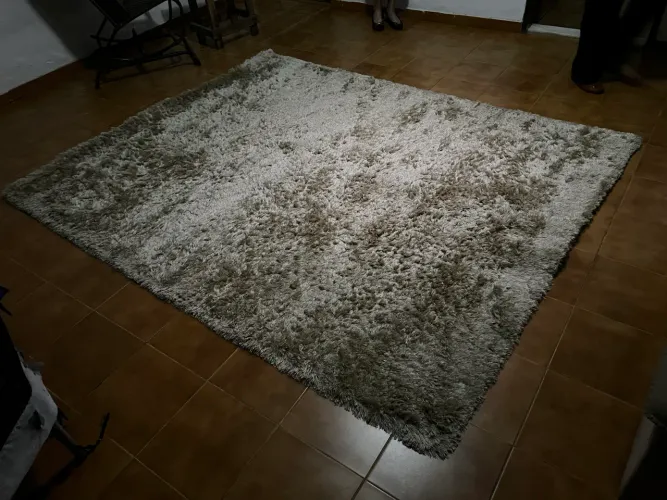 Tapete Sala grande home Plus Grande 3,00 x 3,00m - Cinza Mesclado