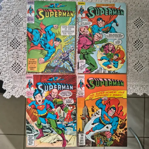 Lote Superman Ebal 1977 Nº 1 Ao 4 Sequência Inicial Rara