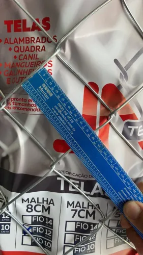 MALHA 8 FIO 12 COM 1,80 DE ALT